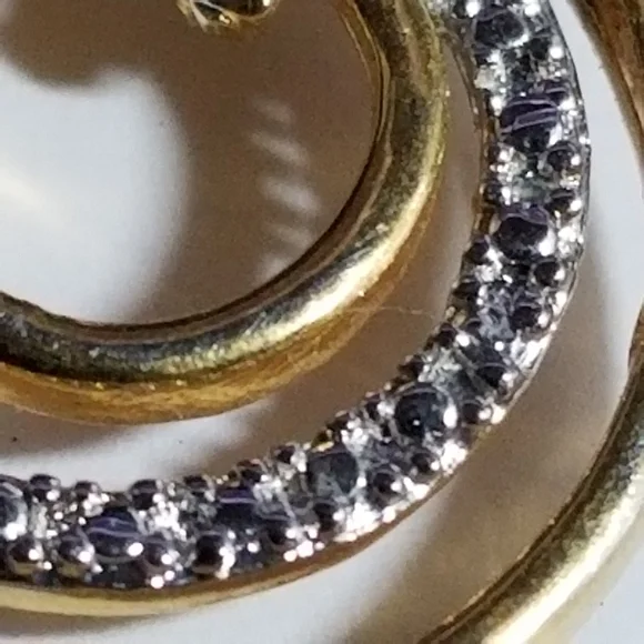 Circles pendant Sterling Silver 925 HAN Thailand gold concentric - Picture 8 of 10